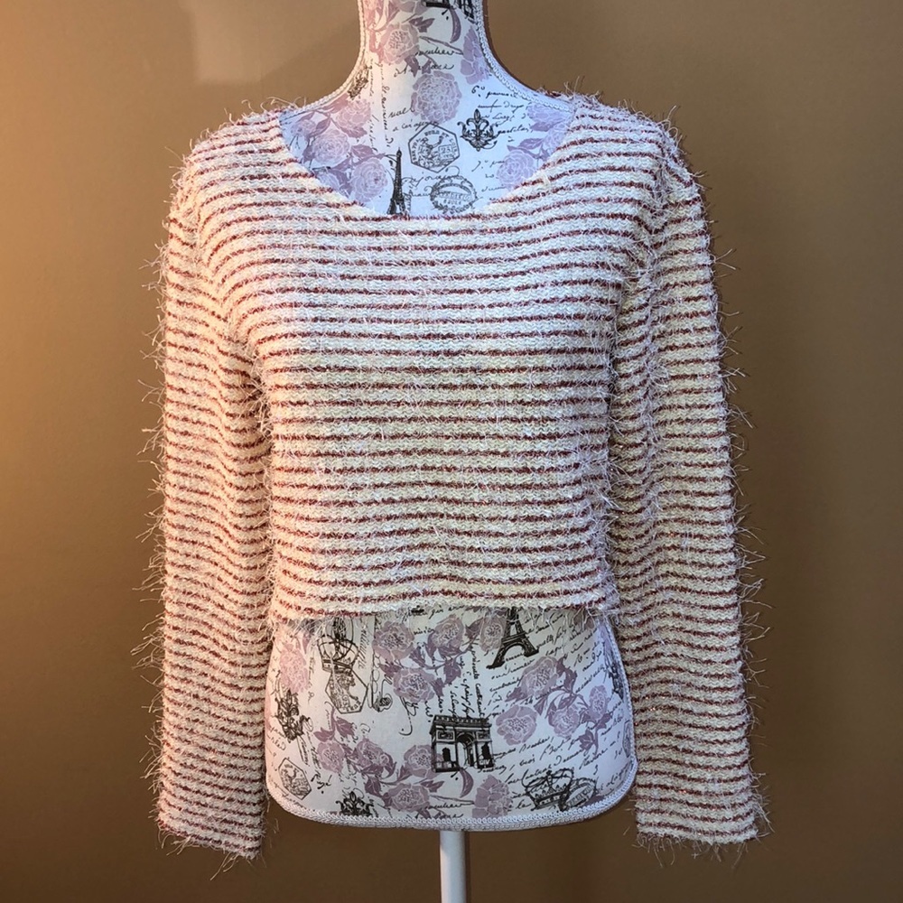 Ladakh Crop striped sweater Small NWT
